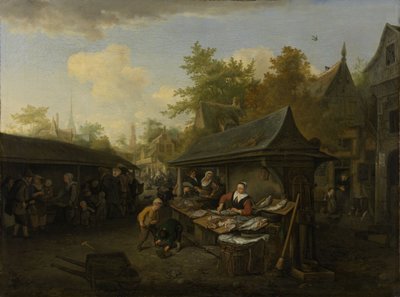 Fischmarkt von Cornelis Dusart